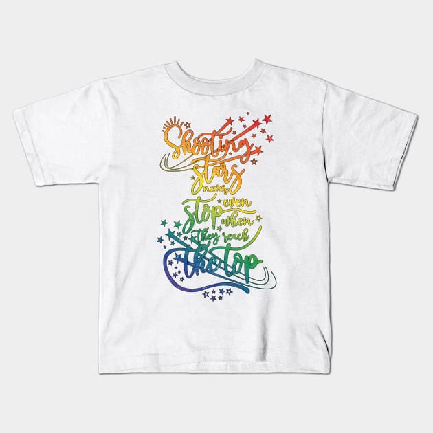 Shooting Star PRIDE Kids T-Shirt by BOEC Gear